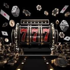Dealer rodajitu melempar dadu dalam studio live Super Sic Bo